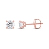 Thumbnail Image 3 of Previously Owned KAY Lab-Grown Diamonds Round-Cut Solitaire Stud Earrings 1 ct tw 14K Rose Gold (F/SI2)