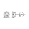 Thumbnail Image 1 of Previously Owned Radiant Reflections Solitaire Diamond Earrings 1 ct tw 10K White Gold Earrings (J/I3)