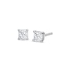 Thumbnail Image 1 of Previously Owned Diamond Solitaire Stud Earrings 1/4 ct tw Princess-cut 14K White Gold (I/I2)