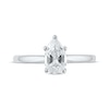 Thumbnail Image 3 of Previously Owned Lab-Grown Diamonds Pear-Shaped Solitaire Ring 1 ct tw 14K White Gold (F/SI2)