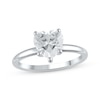 Thumbnail Image 1 of Previously Owned Lab-Grown Diamonds Heart-Shaped Solitaire Ring 1-1/2 ct tw 14K White Gold (F/SI2)