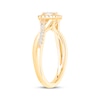 Thumbnail Image 2 of Previously Owned Round-Cut Diamond Halo Engagement Ring 1/4 ct tw 10K Two-Tone Gold