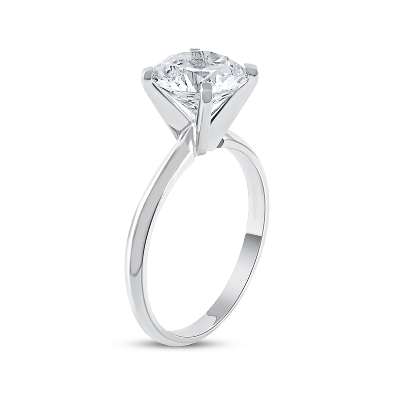 Main Image 2 of Previously Owned Lab-Grown Diamonds Round-Cut Solitaire Engagement Ring 2-1/2 ct tw 14K White Gold (I/SI2)
