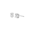 Thumbnail Image 1 of Previously Owned KAY Lab-Grown Diamonds Oval-Cut Solitaire Stud Earrings 1 ct tw 14K White Gold (F/SI2)