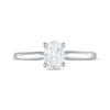 Thumbnail Image 3 of Previously Owned Lab-Grown Diamonds Oval-Cut Solitaire Engagement Ring 1 ct tw 14K White Gold (F/SI2)