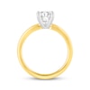 Thumbnail Image 3 of Previously Owned Lab-Grown Diamonds Oval-Cut Solitaire Engagement Ring 1-1/2 ct tw 14K Yellow Gold (F/SI2)