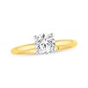 Thumbnail Image 1 of Previously Owned Lab-Grown Diamonds Round-Cut Solitaire Engagement Ring 1 ct tw 14K Yellow Gold (F/SI2)