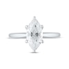Thumbnail Image 3 of Previously Owned Lab-Grown Diamonds Marquise-Cut Solitaire Ring 2 ct tw 14K White Gold (F/SI2)