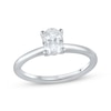 Thumbnail Image 1 of Previously Owned Lab-Grown Diamonds Oval-Cut Solitaire Engagement Ring 1 ct tw 14K White Gold (F/SI2)