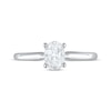 Thumbnail Image 3 of Previously Owned Lab-Grown Diamonds Oval-Cut Solitaire Engagement Ring 1 ct tw 14K White Gold (F/SI2)
