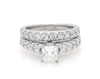 Thumbnail Image 1 of Previously Owned Princess-Cut Diamond Bridal Set 2 ct tw 14K White Gold Size 5.25