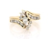 Thumbnail Image 1 of Previously Owned Marquise-Cut Diamond Bypass Bridal Set 7/8 ct tw 14K Yellow Gold Size 9