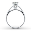 Thumbnail Image 2 of Previously Owned Diamond Solitaire Ring 1 carat Princess-cut 14K White Gold