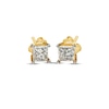 Thumbnail Image 1 of Previously Owned Princess-Cut Diamond Solitaire Stud Earrings 3/4 ct tw 14K Yellow Gold (I/I3)