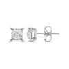 Thumbnail Image 1 of Previously Owned Radiant Reflections Solitaire Diamond Earrings 1/2 ct tw 10K White Gold (J/I3)