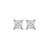 Thumbnail Image 2 of Previously Owned Radiant Reflections Solitaire Diamond Earrings 1/2 ct tw 10K White Gold (J/I3)
