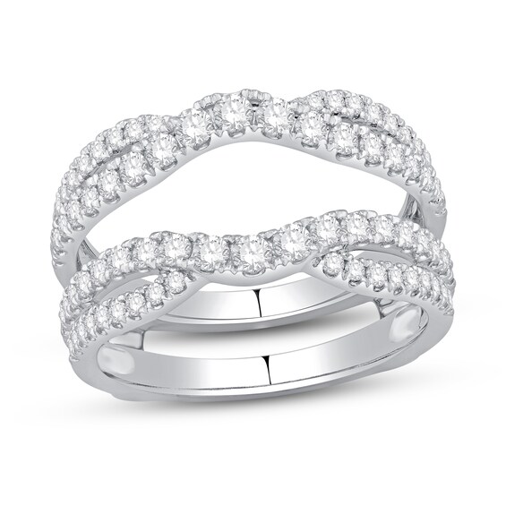 Previously Owned Diamond Enhancer Band 7/8 ct tw Round-cut 14K White Gold