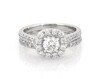 Thumbnail Image 1 of Previously Owned Neil Lane Round-Cut Diamond Halo Bridal Set 1-5/8 ct tw 14K White Gold Size 6.75
