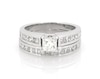 Thumbnail Image 1 of Previously Owned Princess-Cut Diamond Bridal Set 1-7/8 ct tw 14K White Gold Size 6.25