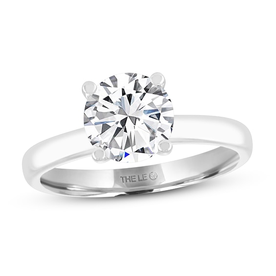 Previously Owned THE LEO Artisan Diamond Solitaire Engagement Ring 2 ct tw Diamond 14K White Gold
