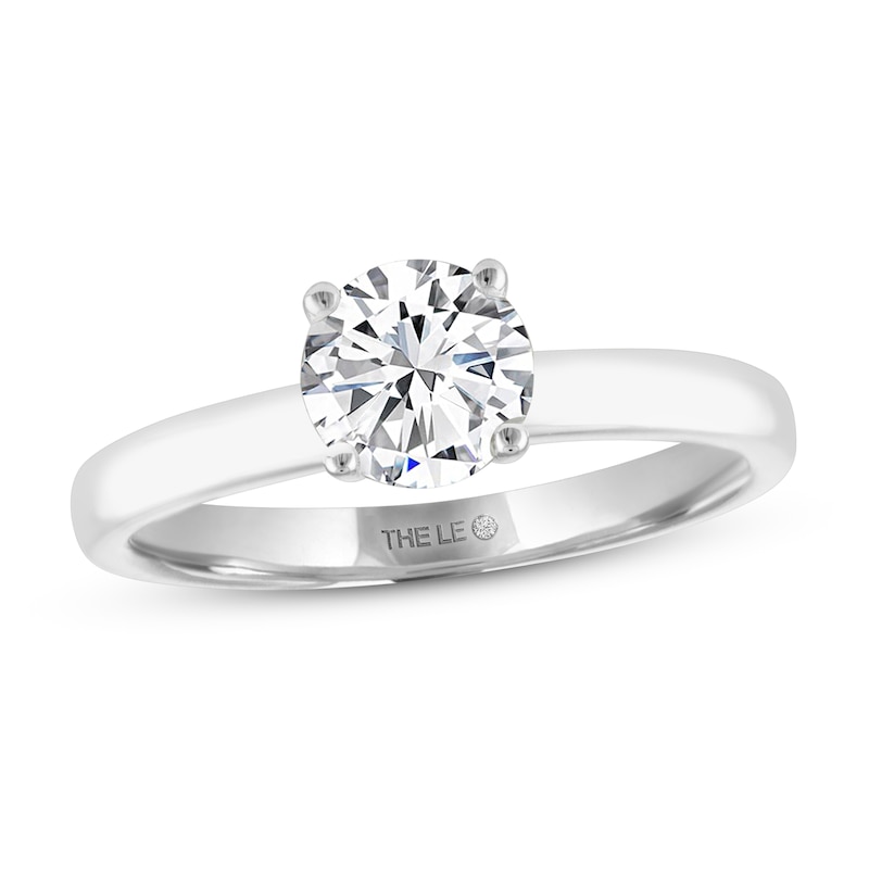 Main Image 1 of Previously Owned Leo Diamond Artisan Ring 1 Carat Diamond 14K White Gold