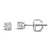 Thumbnail Image 1 of Previously Owned Certified Diamond Round-Cut Solitaire Earrings 1/3 ct tw 14K White Gold