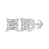 Thumbnail Image 1 of Previously Owned Diamond Solitaire Earrings 1-1/2 ct tw Princess-cut 14K White Gold