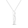 Thumbnail Image 2 of Previously Owned Unstoppable Love Lab-Grown Diamond Twist Frame Necklace 1-1/4 ct tw 10K White Gold 19"