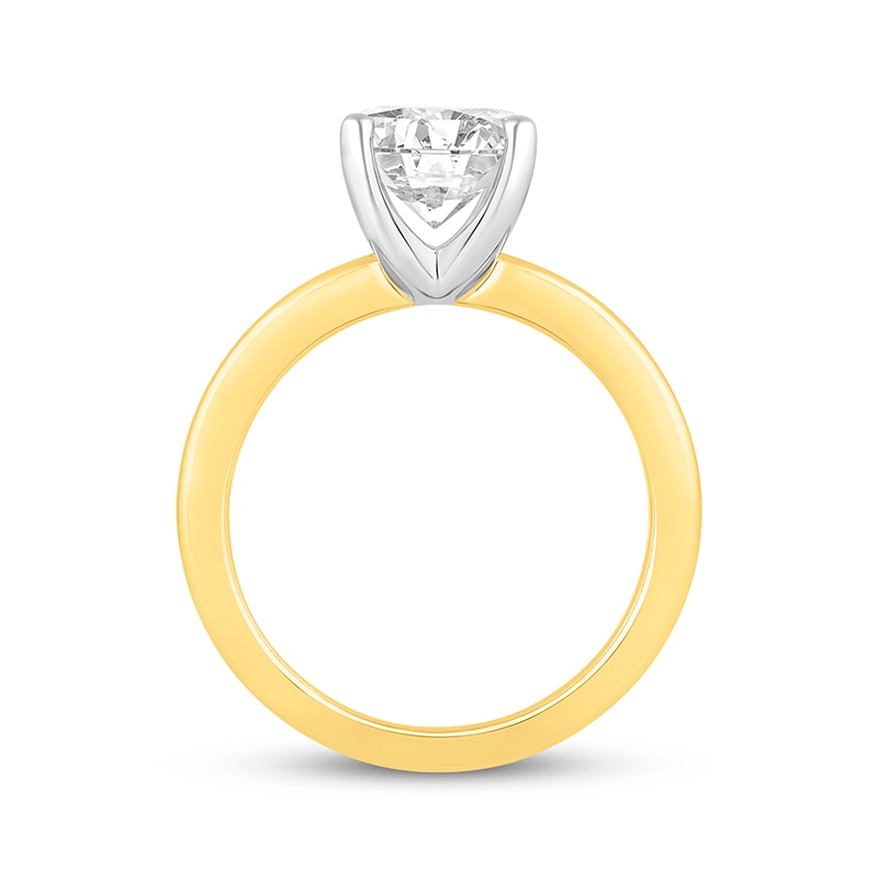 Main Image 3 of Previously Owned Lab-Grown Diamonds Round-Cut Solitaire Engagement Ring 2 ct tw 14K Yellow Gold (F/SI2)