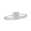 Thumbnail Image 1 of Previously Owned Lab-Grown Diamonds Princess-Cut Solitaire Engagement Ring 3/4 ct tw 14K White Gold (F/SI2)