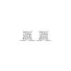 Thumbnail Image 2 of Previously Owned KAY Lab-Grown Diamonds Princess-Cut Solitaire Stud Earrings 1/2 ct tw 14K White Gold (F/SI2)
