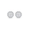 Thumbnail Image 2 of Previously Owned KAY Lab-Grown Diamonds Halo Stud Earrings 1/2 ct tw 14K White Gold (F/SI2)