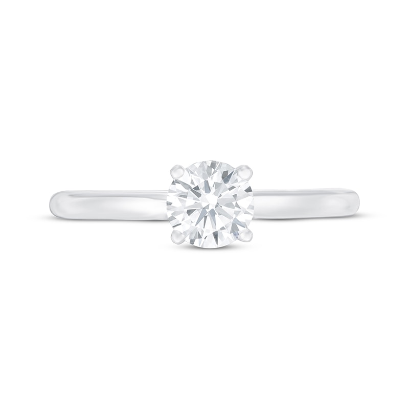 Main Image 3 of Previously Owned Lab-Grown Diamonds Solitaire Engagement Ring 3/4 ct tw Round-Cut 14K White Gold (F/SI2)