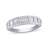Thumbnail Image 1 of Previously Owned Baguette & Round-Cut Diamond Anniversary Ring 1/2 ct tw 14K White Gold
