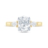 Thumbnail Image 4 of Previously Owned Monique Lhuillier Bliss Oval-Cut Lab-Grown Diamond Engagement Ring 2-3/8 ct tw 18K Two-Tone Gold