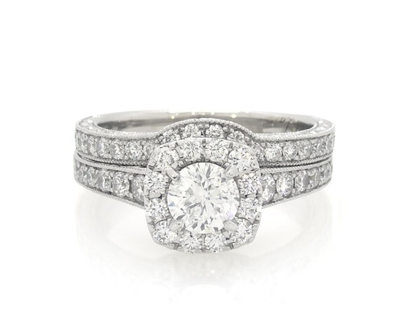 Previously Owned Neil Lane Round-Cut Diamond Bridal Set 1-1/2 ct tw 14K White Gold Size