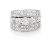Thumbnail Image 1 of Previously Owned Multi-Diamond Trio Bridal Set 1-1/4 ct tw 10K White Gold Size 6.25