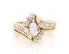 Thumbnail Image 1 of Previously Owned Marquise-Cut Diamond Bridal Set 1-1/5 ct tw 14K Yellow Gold Size 7.5
