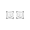 Thumbnail Image 2 of Previously Owned Men's KAY Lab-Grown Diamonds Quad Square-Cut Stud Earrings 1 ct tw 10K White Gold
