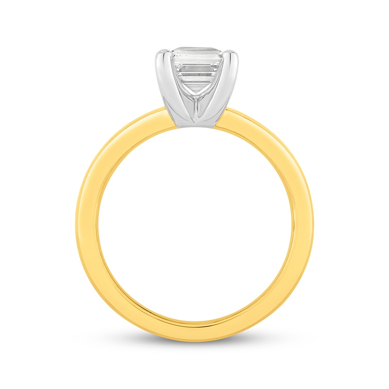 Main Image 2 of Previously Owned Lab-Grown Diamonds Radiant-Cut Solitaire Engagement Ring 2 ct tw 14K Yellow Gold (F/S12)