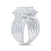 Thumbnail Image 2 of Previously Owned Princess-Cut Multi-Diamond Double Halo Engagement Ring 3 ct tw 10K White Gold