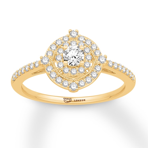 Previously Owned Emmy London Diamond Ring 1/2 ct tw Round-cut 10K Yellow Gold