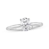 Thumbnail Image 1 of Previously Owned Lab-Grown Diamonds Oval-Cut Solitaire Engagement Ring 3/4 ct tw 14K White Gold (F/SI2)