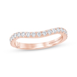 Previously Owned Monique Lhuillier Bliss Lab-Grown Diamond Contour Anniversary Ring 1/2 ct tw 18K Rose Gold