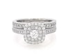 Thumbnail Image 1 of Previously Owned Neil Lane Round-Cut Diamond Double Halo Bridal Set 1 ct tw 14K White Gold Size 6.75