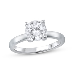 Previously Owned Lab-Grown Diamonds Solitaire Engagement Ring 2 ct tw 14K White Gold (F/SI2)