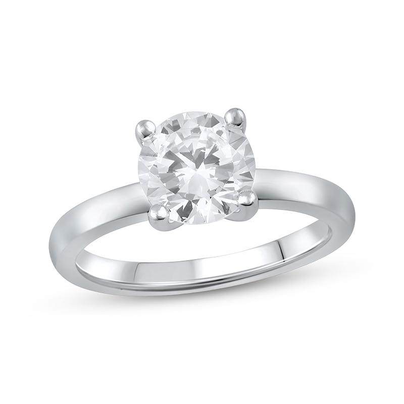 Main Image 1 of Previously Owned Lab-Grown Diamonds Solitaire Engagement Ring 2 ct tw 14K White Gold (F/SI2)