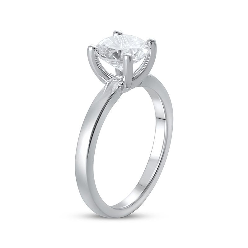Main Image 2 of Previously Owned Lab-Grown Diamonds Solitaire Engagement Ring 2 ct tw 14K White Gold (F/SI2)