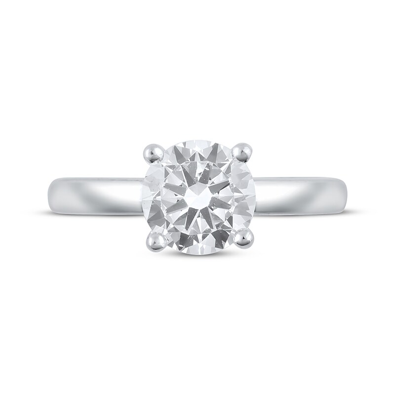 Main Image 3 of Previously Owned Lab-Grown Diamonds Solitaire Engagement Ring 2 ct tw 14K White Gold (F/SI2)