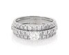 Thumbnail Image 1 of Previously Owned Round-Cut Diamond Bridal Set 2-1/5 ct tw 14K White Gold Size 9.25